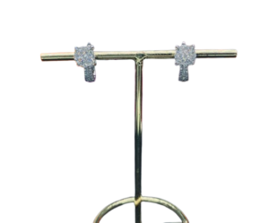 Anting Jepit Berlian bulat listring