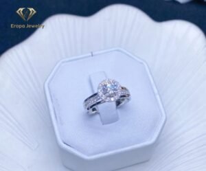 Cincin Berlian Model Solitaire Kombinasi Listring