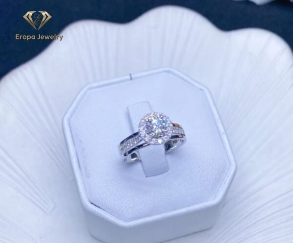 Cincin Berlian Model Solitaire Kombinasi Listring