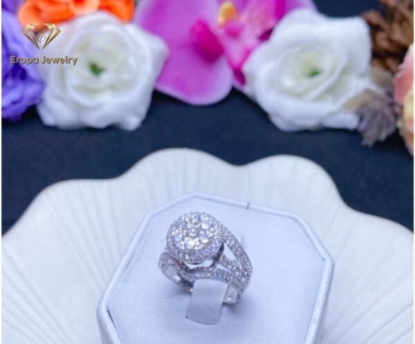 Cincin Model Bulat Kombinasi Listring Membentuk Segitiga
